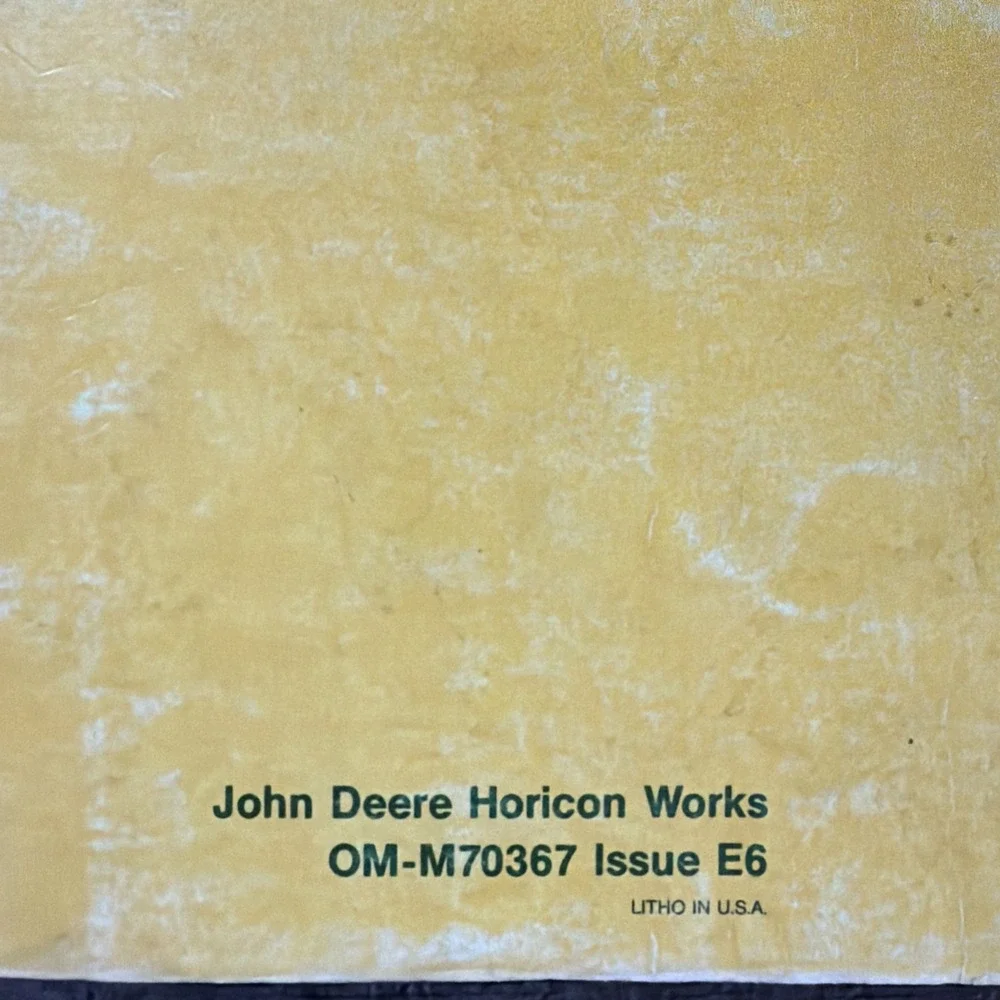JOHN DEERE 655, 755 & 855 TRACTORS OPERATOR'S MANUAL OM-M70367 ISSUE E6